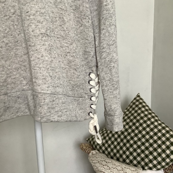 A.B.S. Pullover Crew Neck Sweater Side Lace Ties - Picture 7 of 7